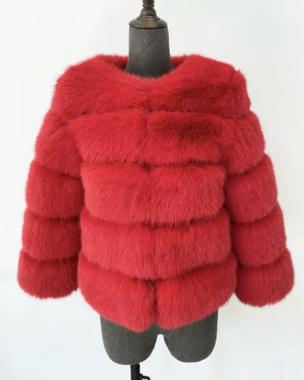 Haină din Blană Naturală de Zibelina Rosie