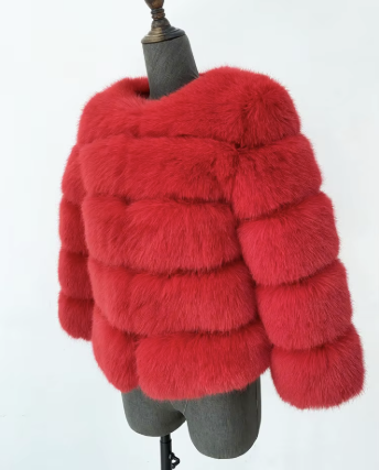 Haină din Blană Naturală de Zibelina Rosie