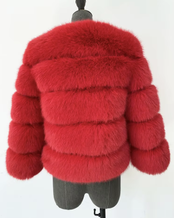 Haină din Blană Naturală de Zibelina Rosie