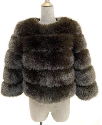 Haină din Blană Naturală de Zibelina Maro