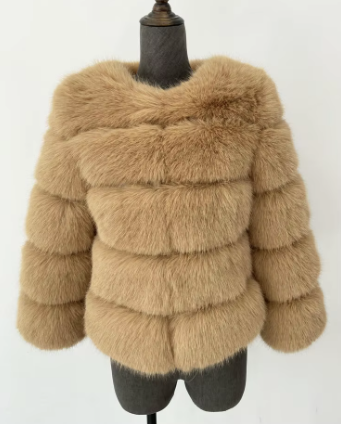 Haină din Blană Naturală de Zibelina Ivory