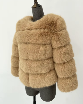 Haină din Blană Naturală de Zibelina Ivory