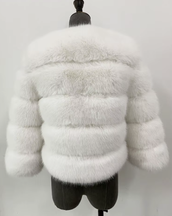 Haină din Blană Naturală de Zibelina Albă