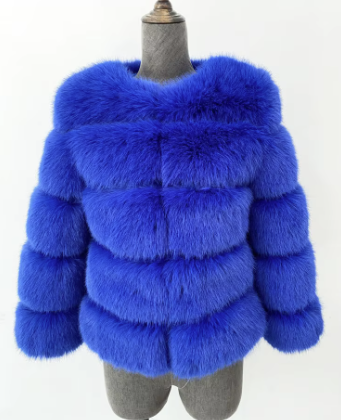 Haină din Blană Naturală de Zibelina Albastra