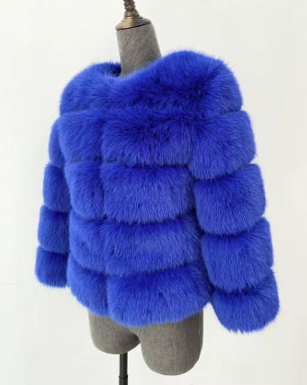 Haină din Blană Naturală de Zibelina Albastra