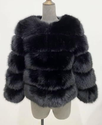 Haină din Blană Naturală de Zibelina Neagra